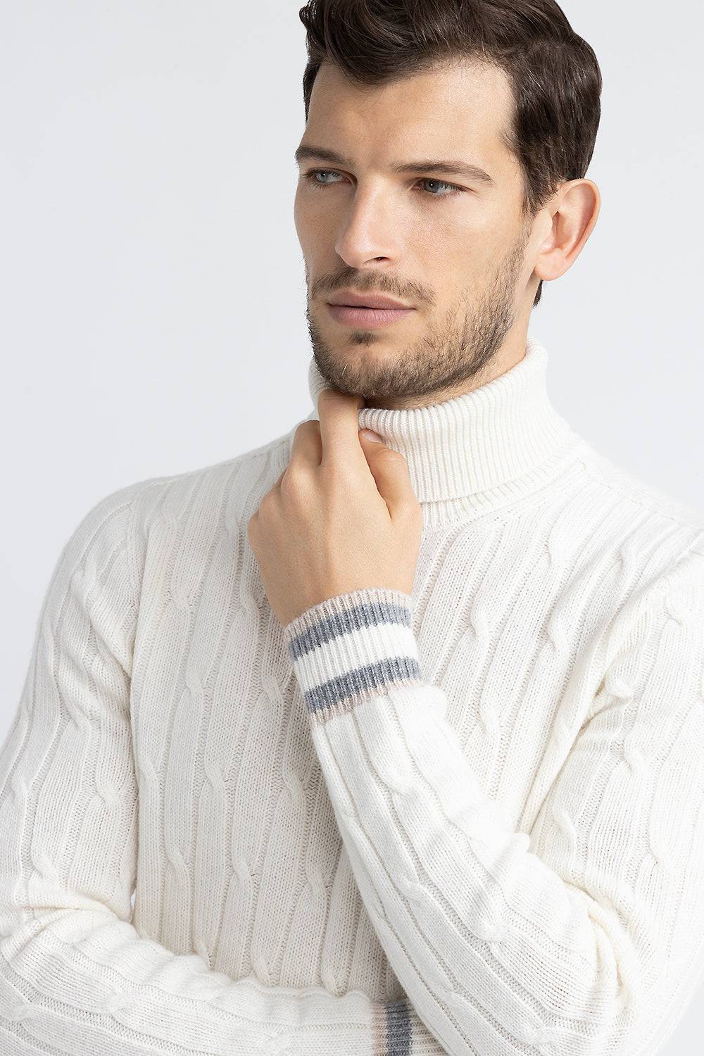 Peserico Maglia collo alto in lana merinos e cashmere Shopping Online