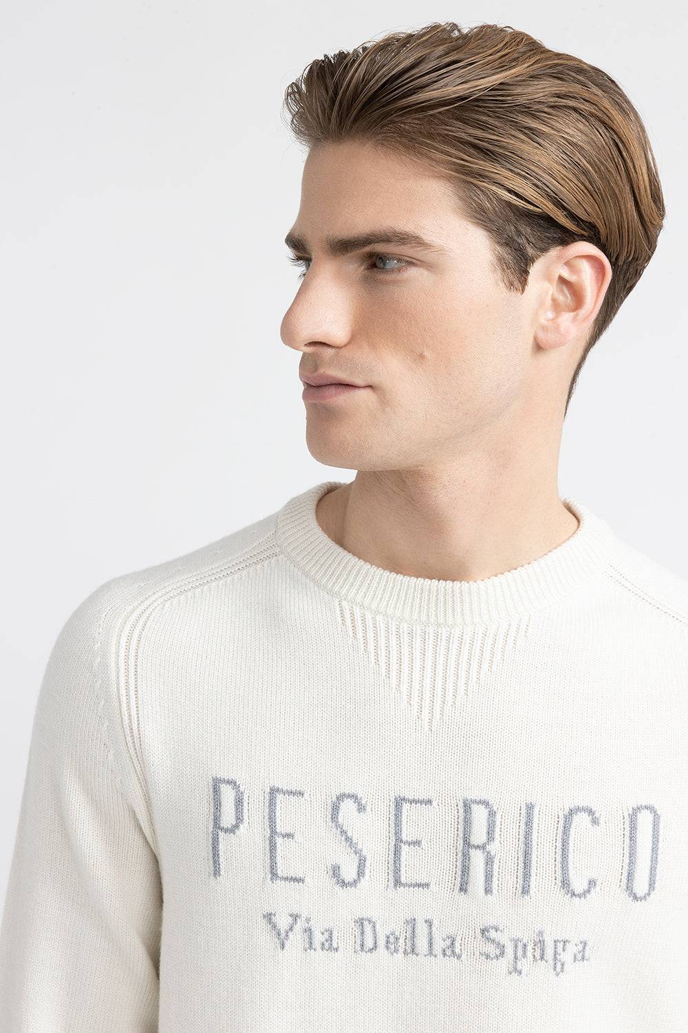 Peserico Maglia in pura lana merinos extrafine Trasporto libero internazionale
