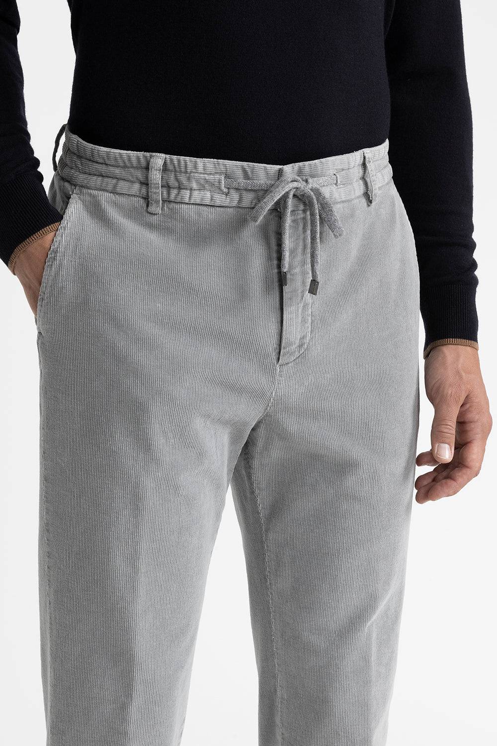 Peserico Pantalone jogger in velluto di cotone Economico
