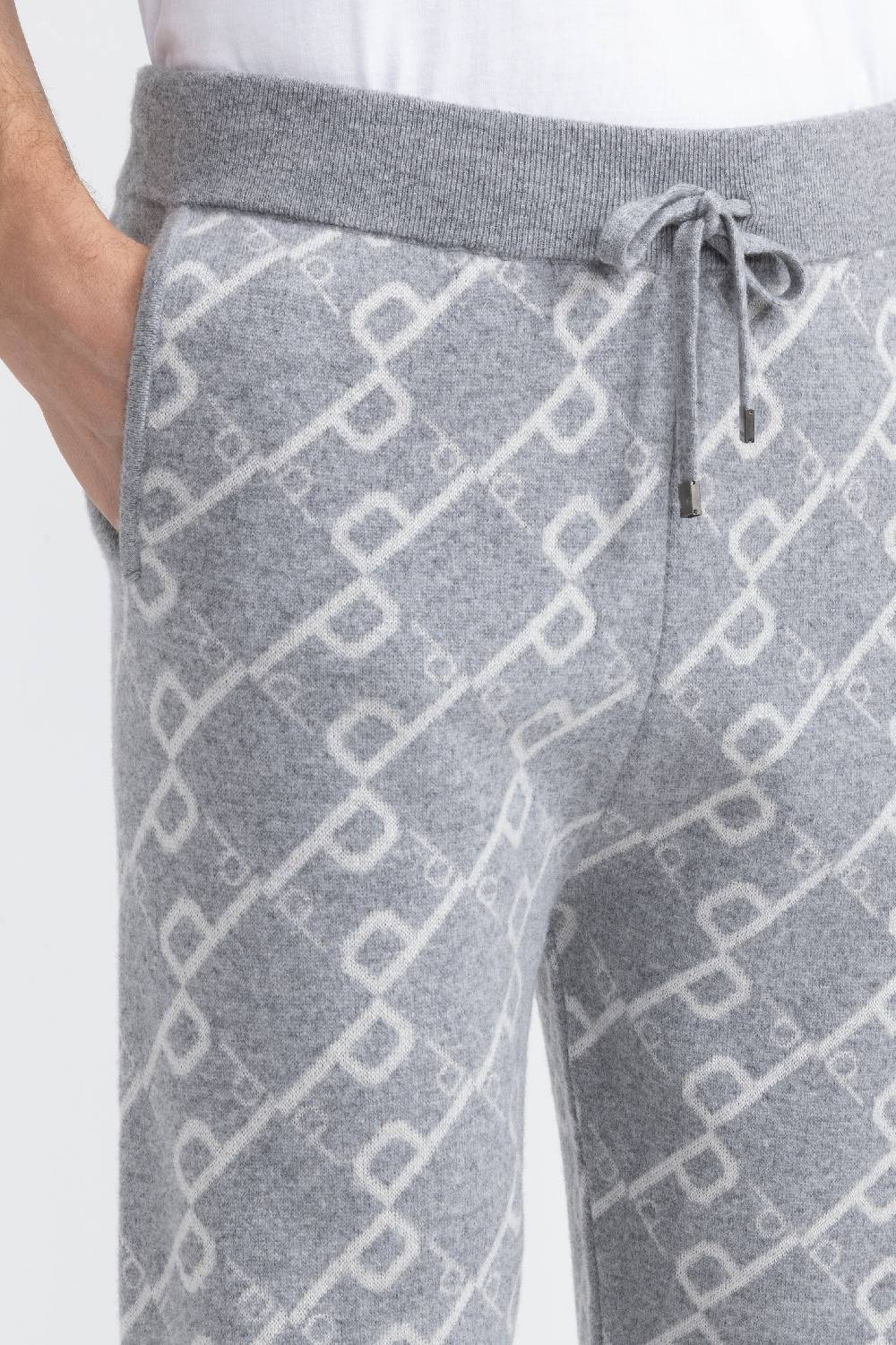 Peserico Pantalone logato in maglia di lana Online