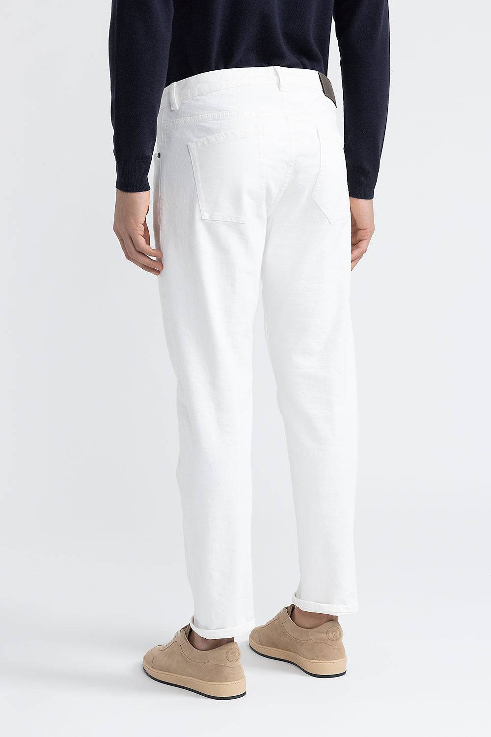 Peserico Pantalone bull denim in twill di cotone stretch In Vendita