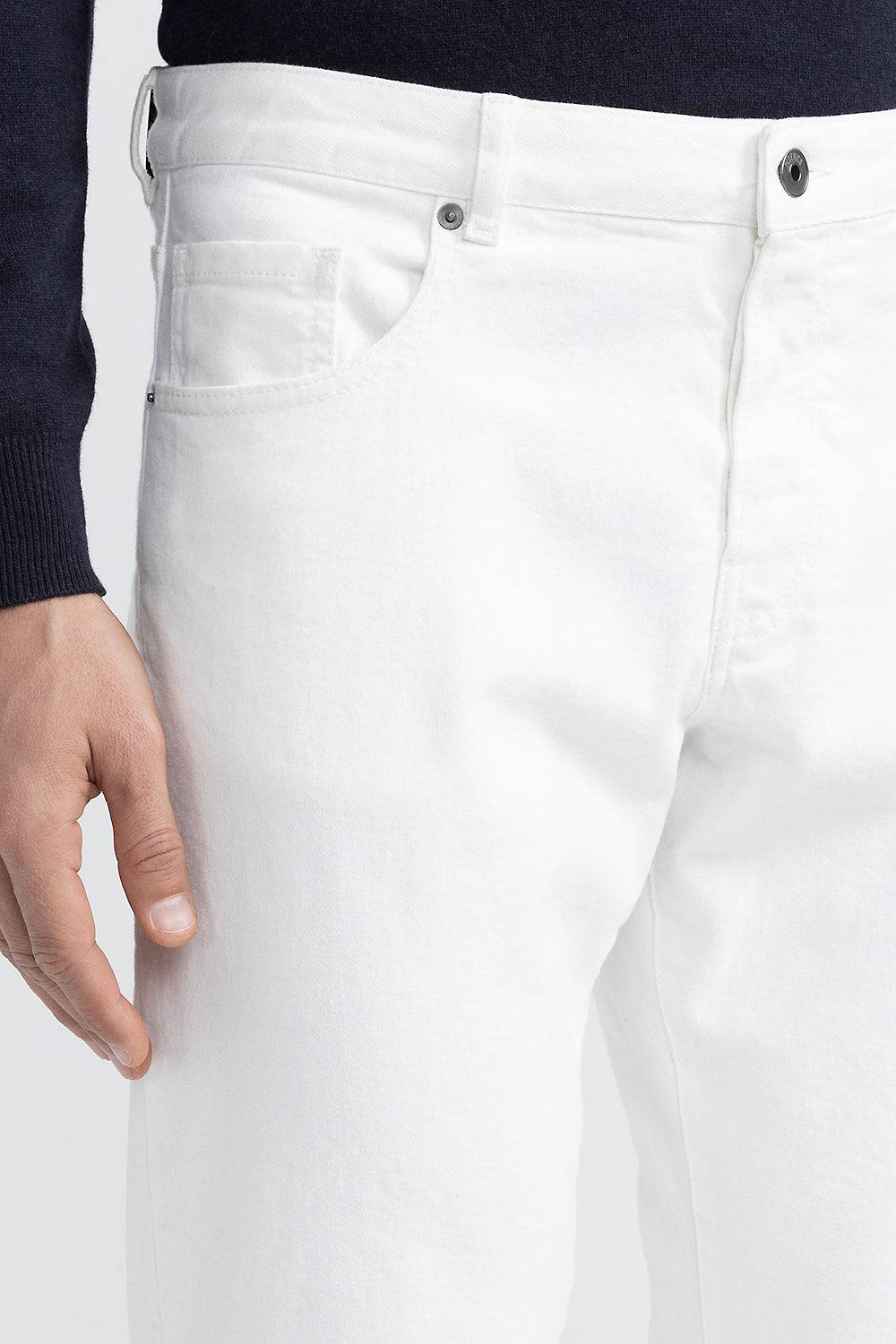 Peserico Pantalone bull denim in twill di cotone stretch In Vendita