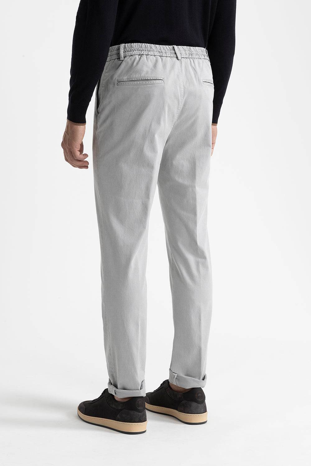 Peserico Pantalone jogger in cotone, seta e tencel Vendite Flash
