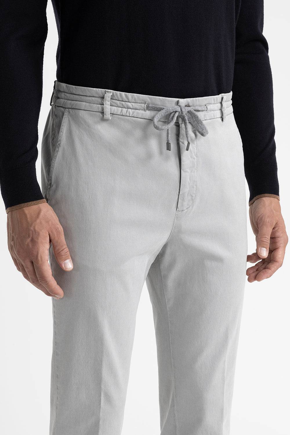 Peserico Pantalone jogger in cotone, seta e tencel Vendite Flash