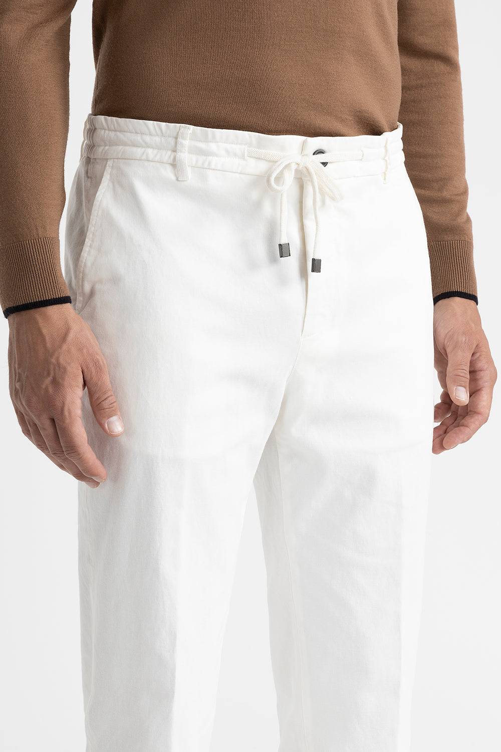 Peserico Pantalone jogger in cotone, seta e tencel Nuova