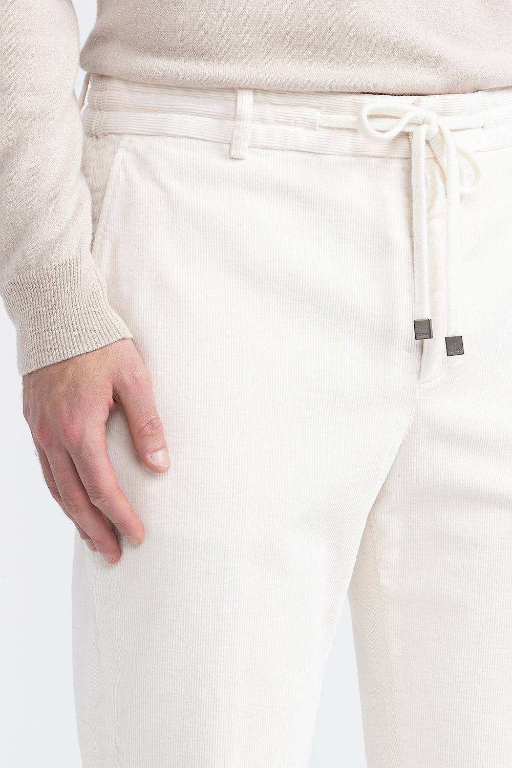 Peserico Pantalone jogger in velluto di cotone Moda