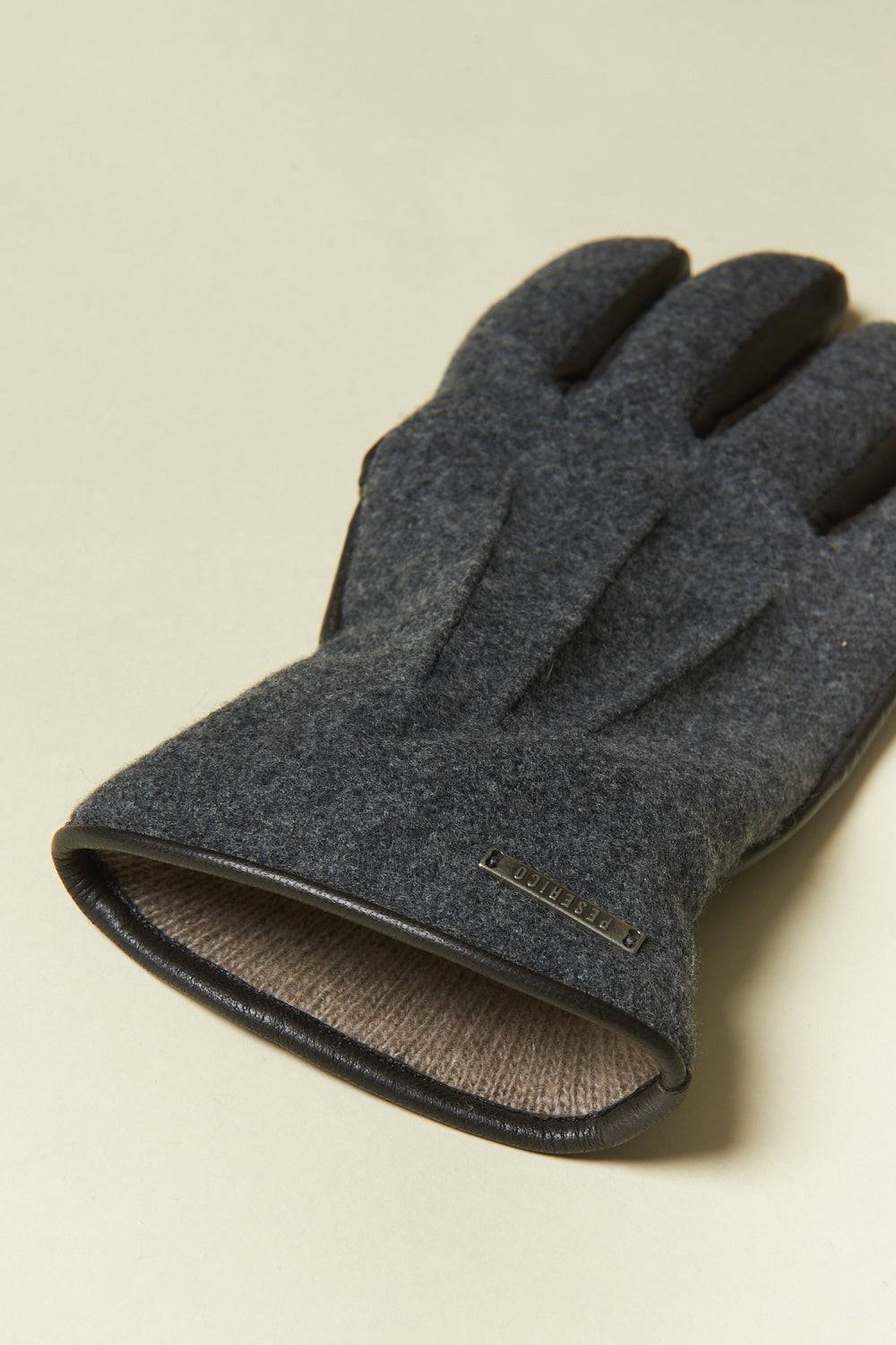 Peserico Guanti in vera pelle, lana e cashmere 2025