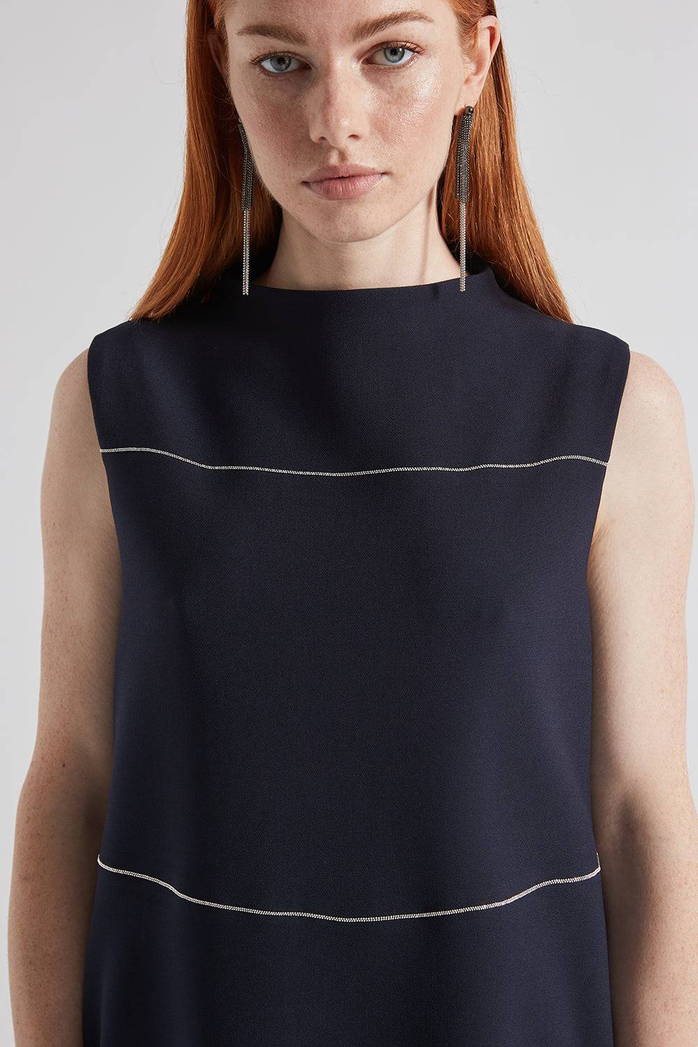 Peserico Abito midi a trapezio con Punto Luce Fino Al -60%