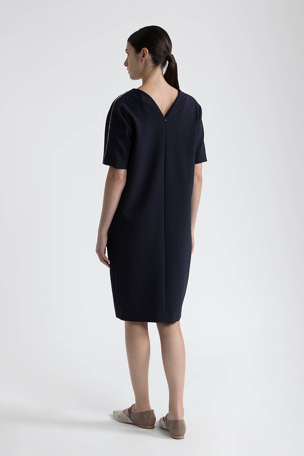 Peserico Abito midi con scollo a V Shopping Online