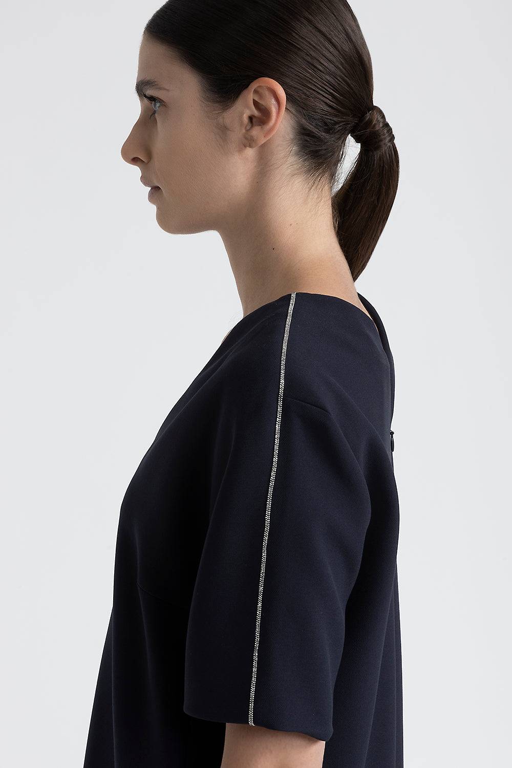 Peserico Abito midi con scollo a V Shopping Online