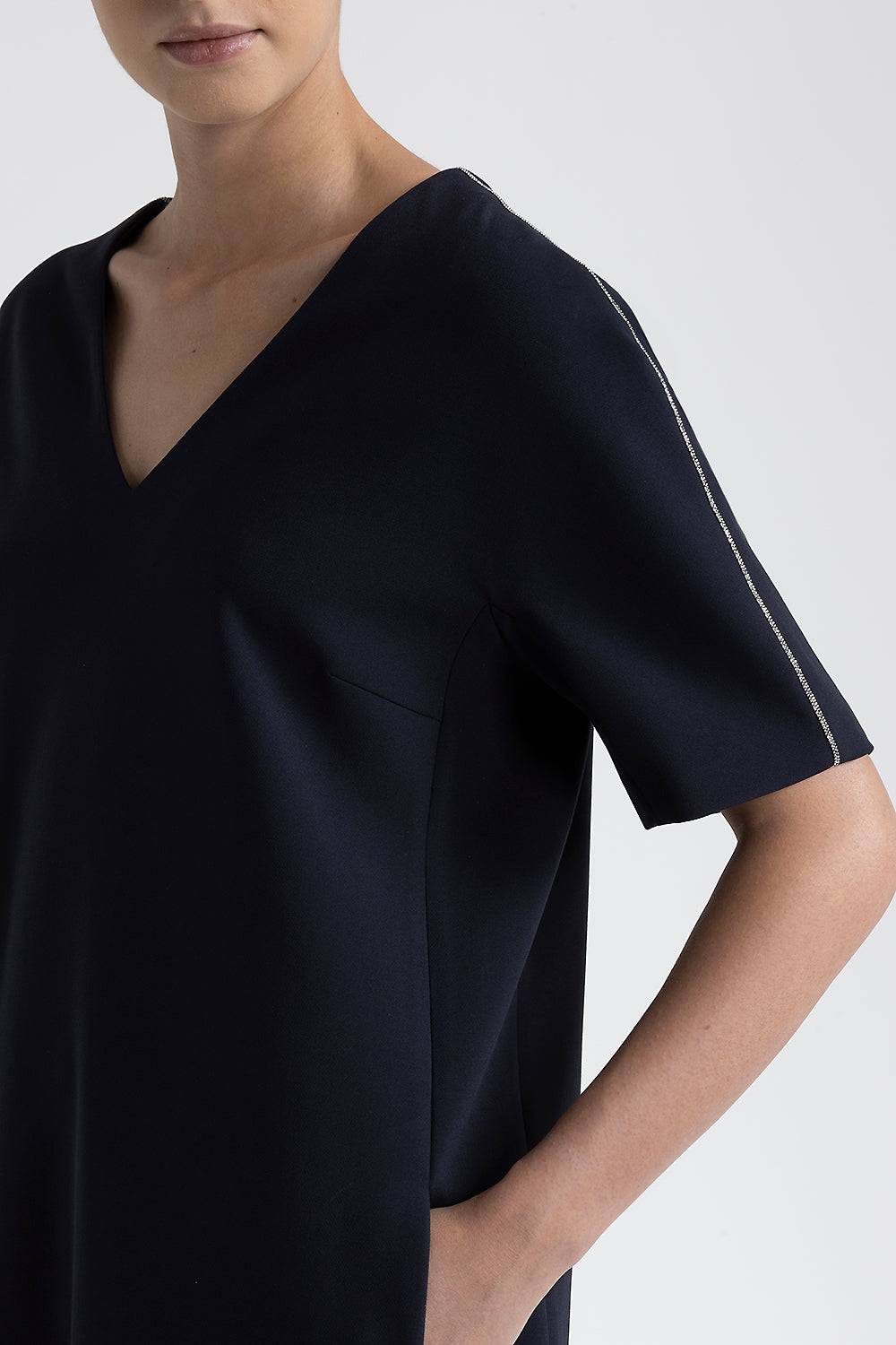 Peserico Abito midi con scollo a V Shopping Online