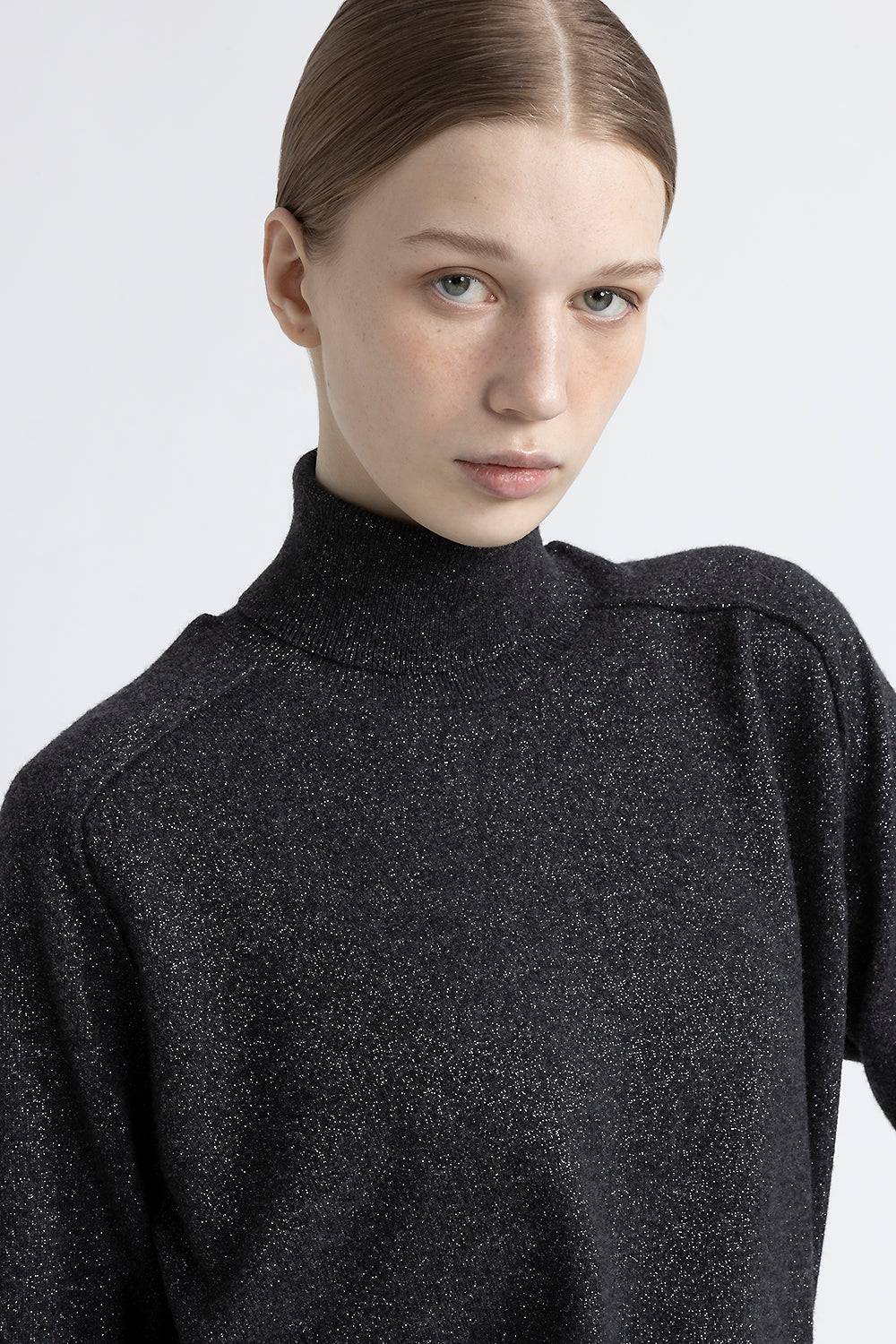 Peserico Maglia collo alto in lana, cashmere e lurex Outlet