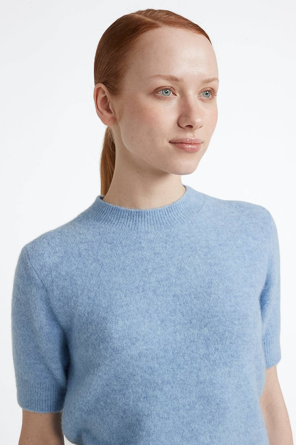 Peserico Maglia maniche corte in filato d'alpaca e lana stretch Offerte