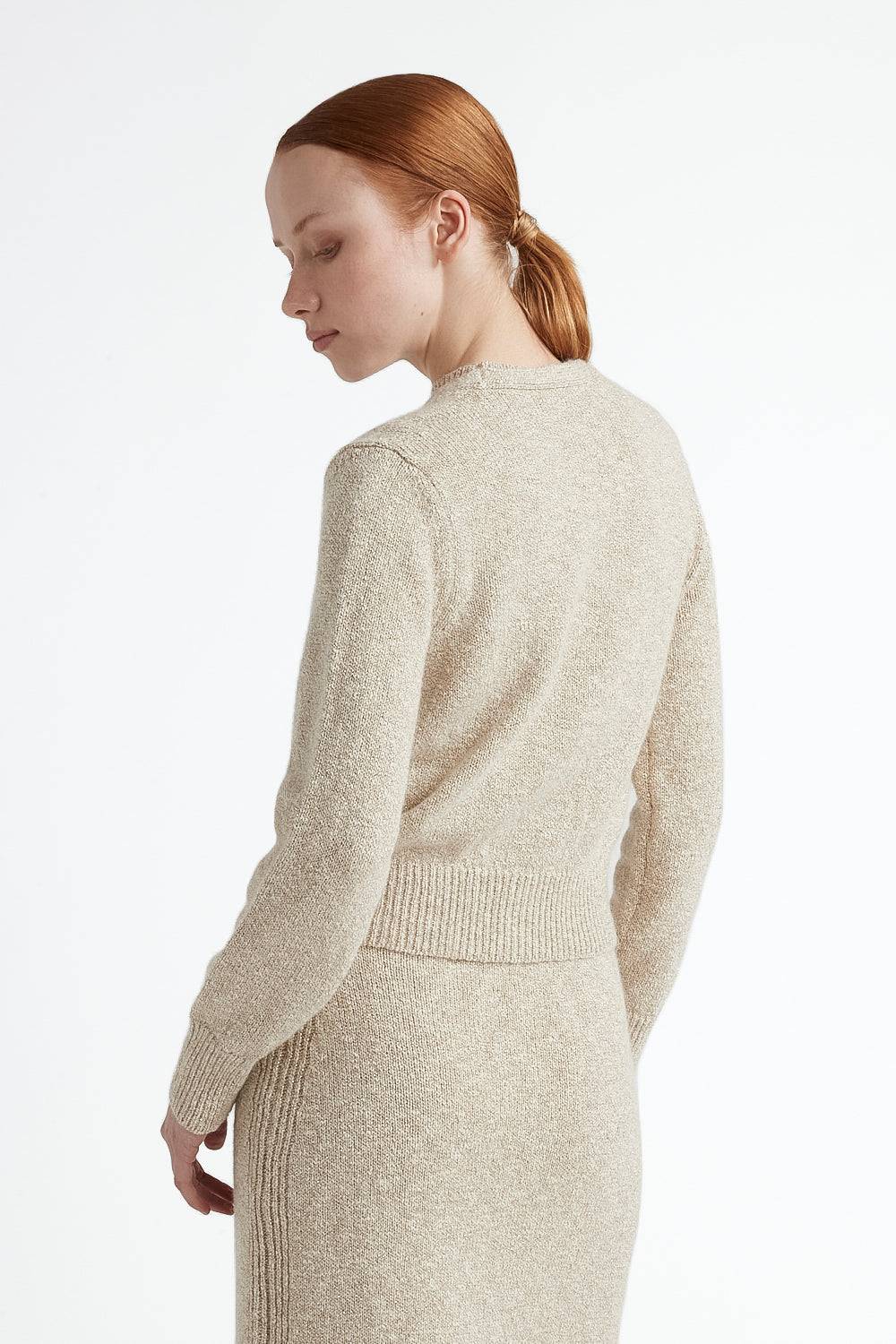 Peserico Cardigan in cotone e lana d'alpaca con lurex Hotsell