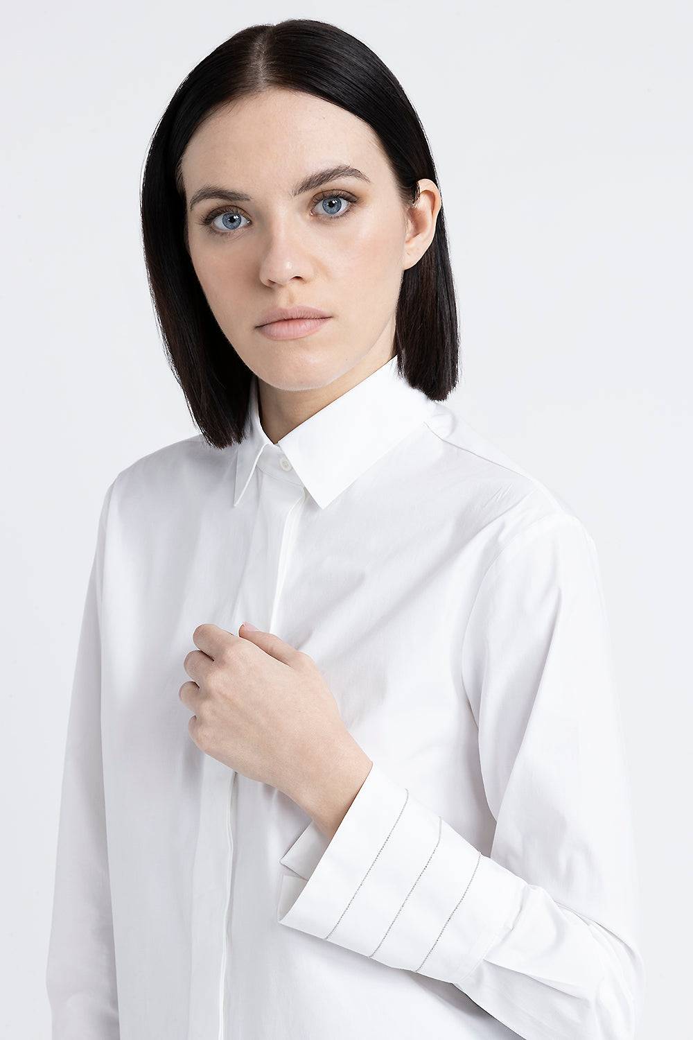 Peserico Camicia in popeline di cotone stretch Prezzo Ridotto