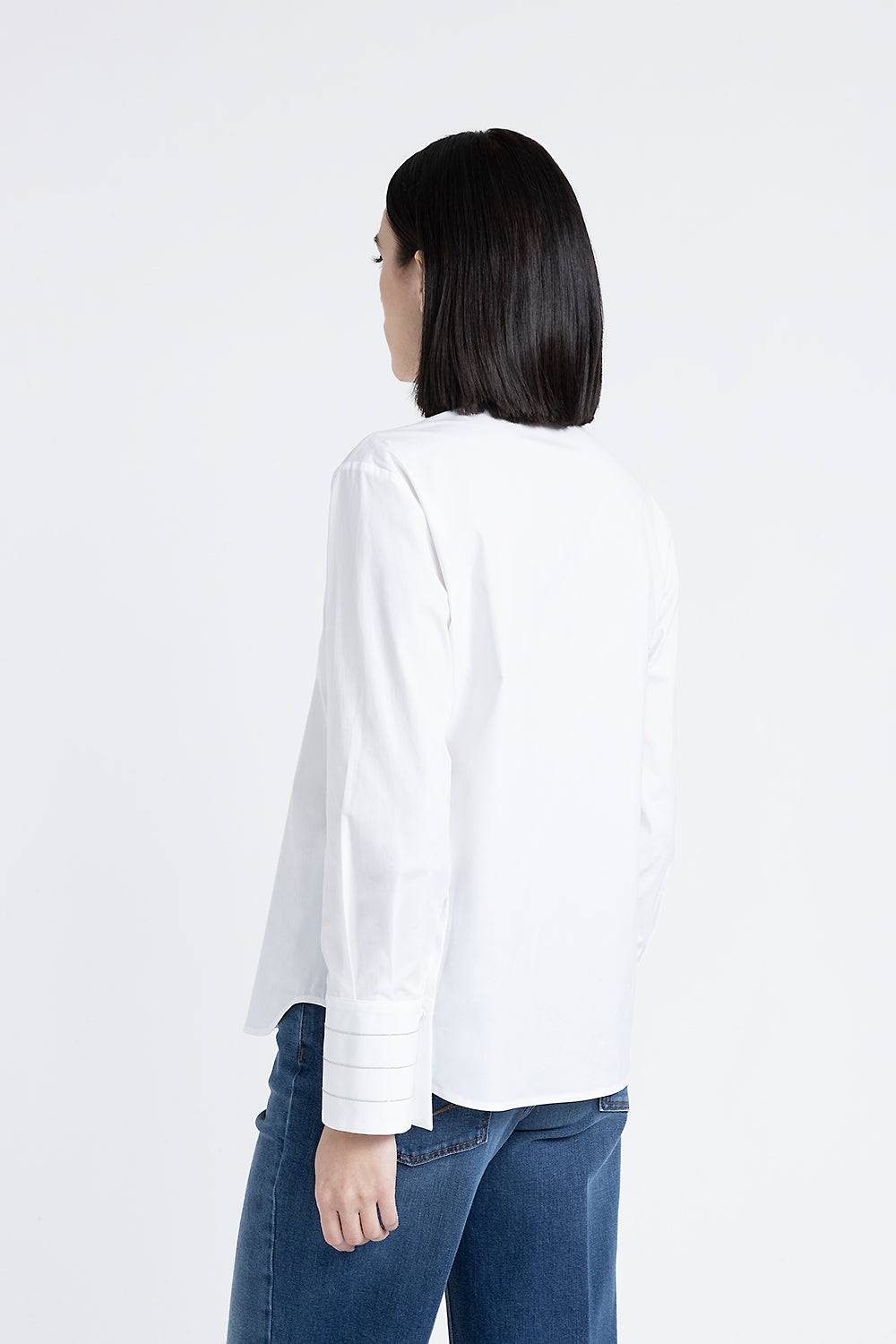 Peserico Camicia in popeline di cotone stretch Prezzo Ridotto