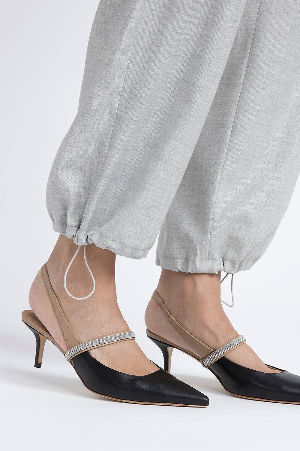 Peserico Pantalone baggy con tasche cargo in lana viscosa Vendita Economica