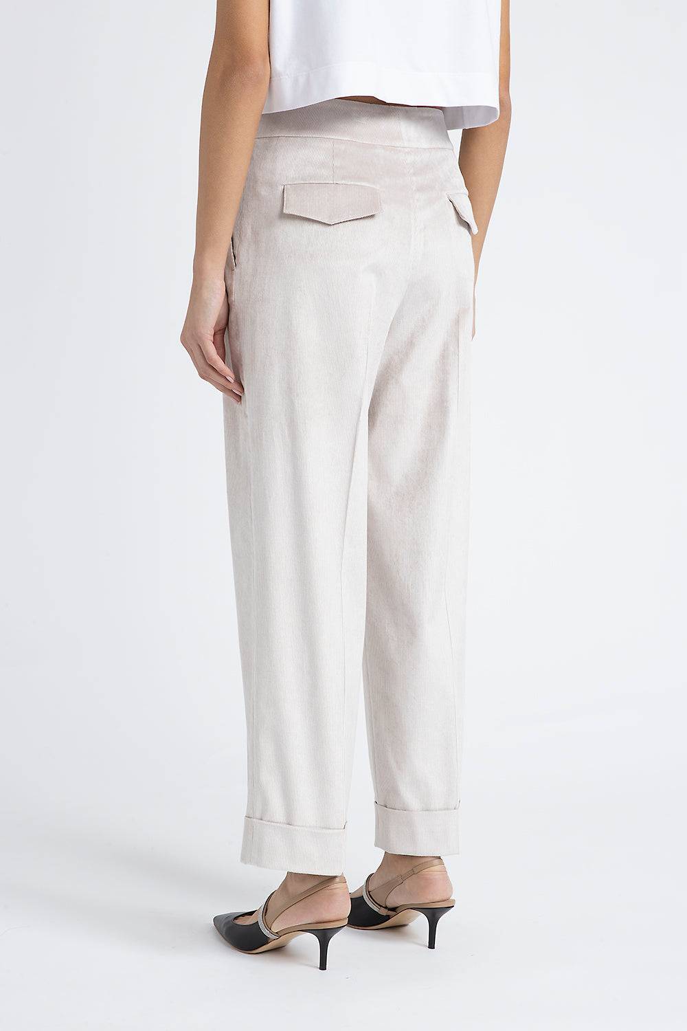 Peserico Pantalone straight in velluto 2000 righe I Più Venduti