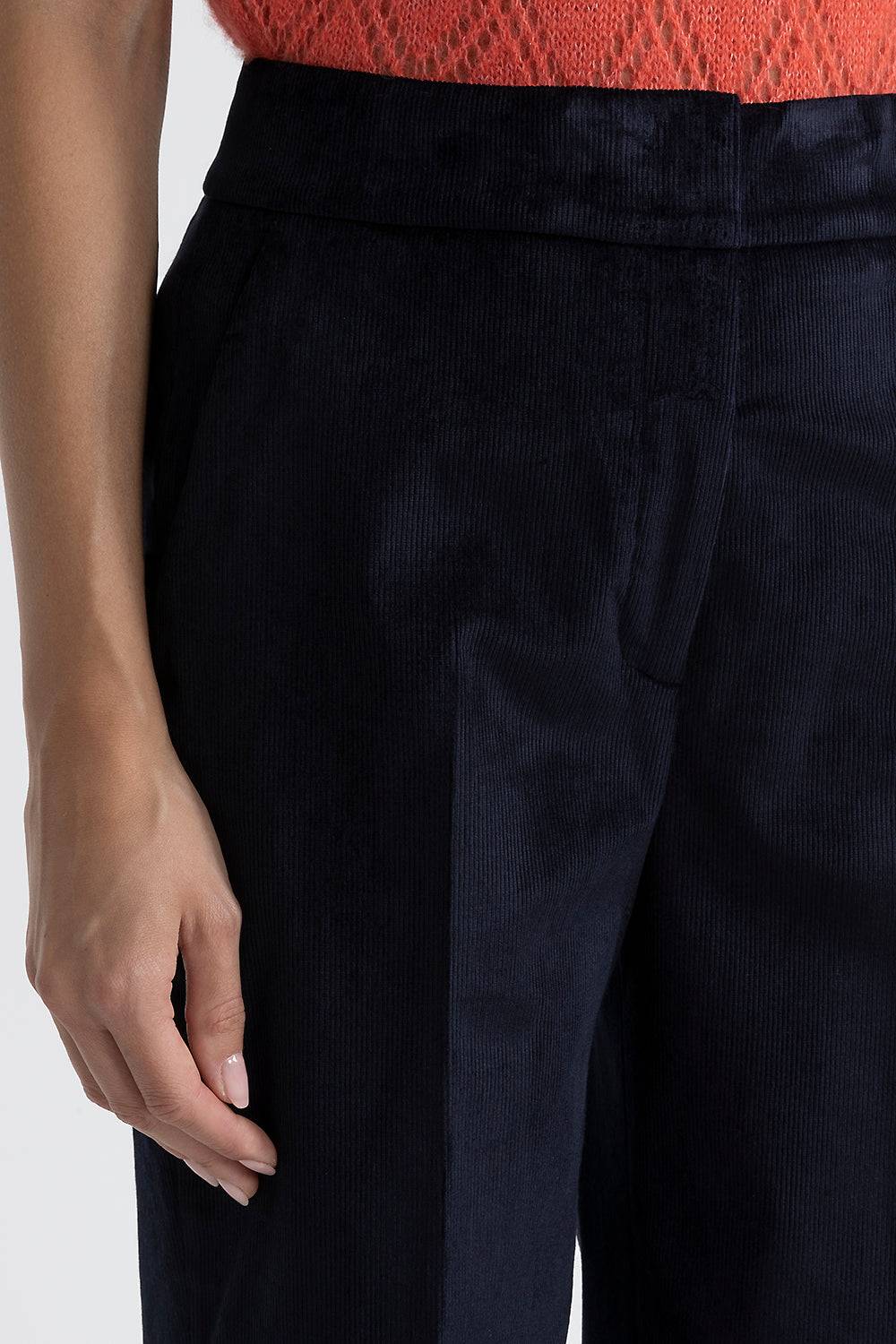 Peserico Pantalone straight in velluto 2000 righe Vendite Flash