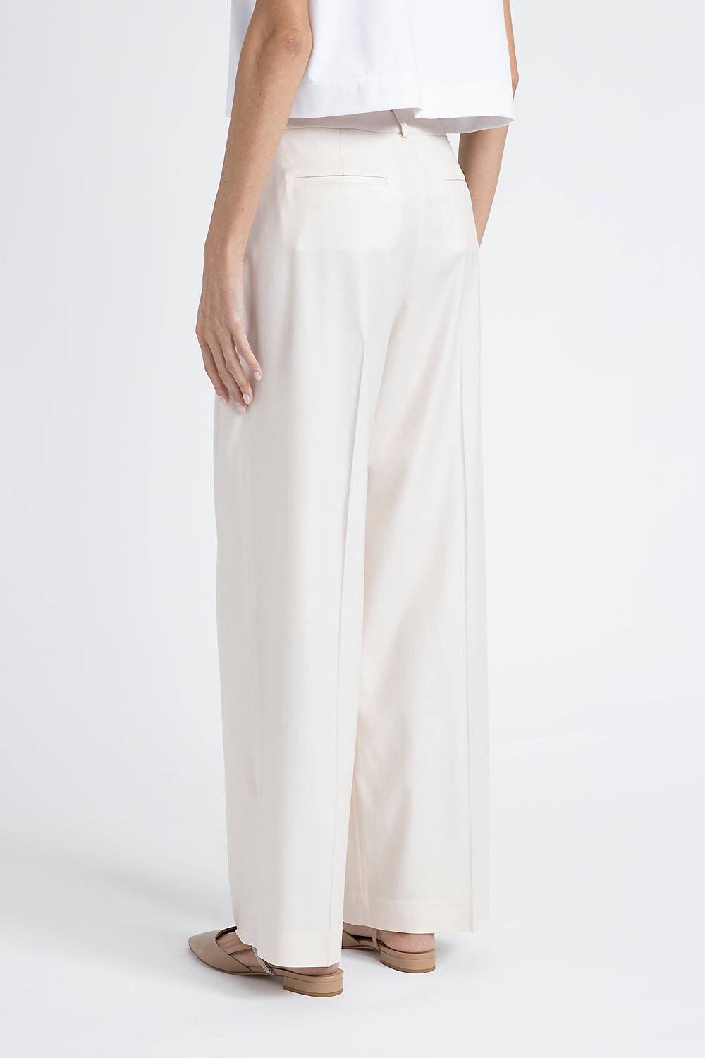Peserico Pantalone wide in twill Negozio