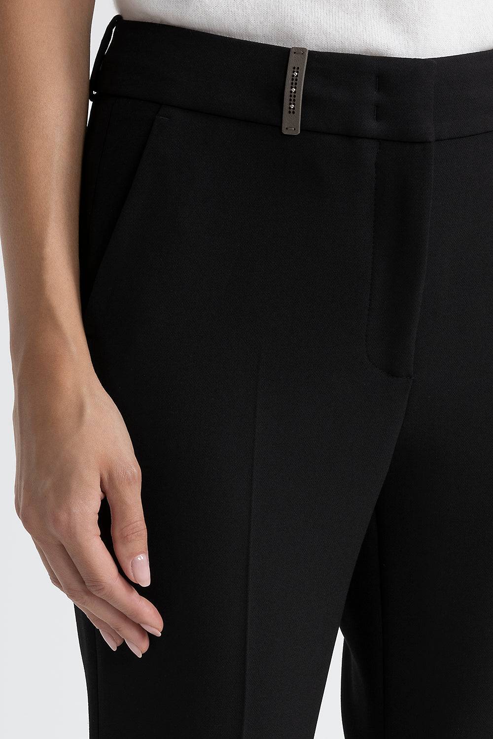 Peserico Pantalone in viscosa-cotone stretch Moda
