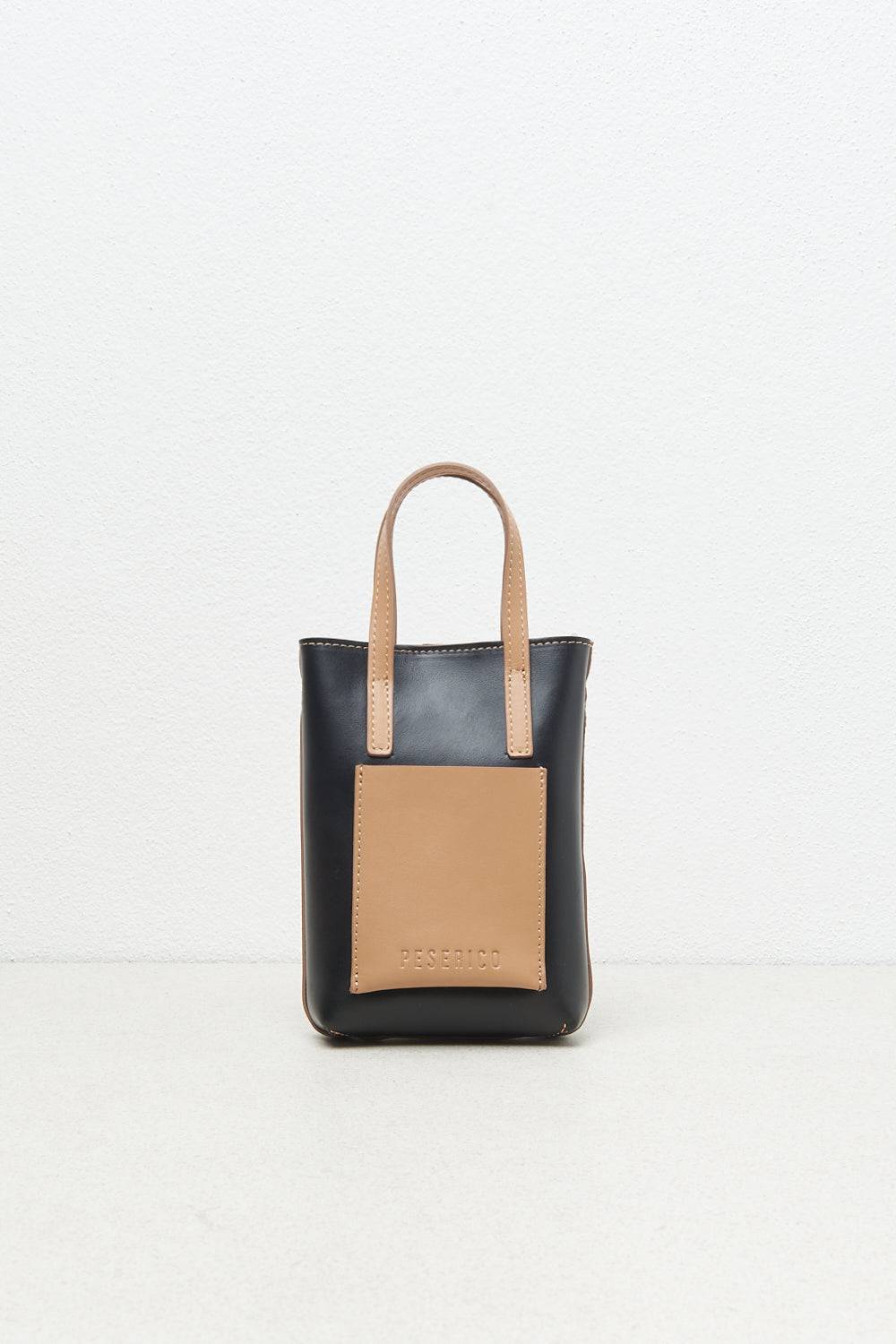 Peserico Borsa micro portacellulare in vera pelle Italia