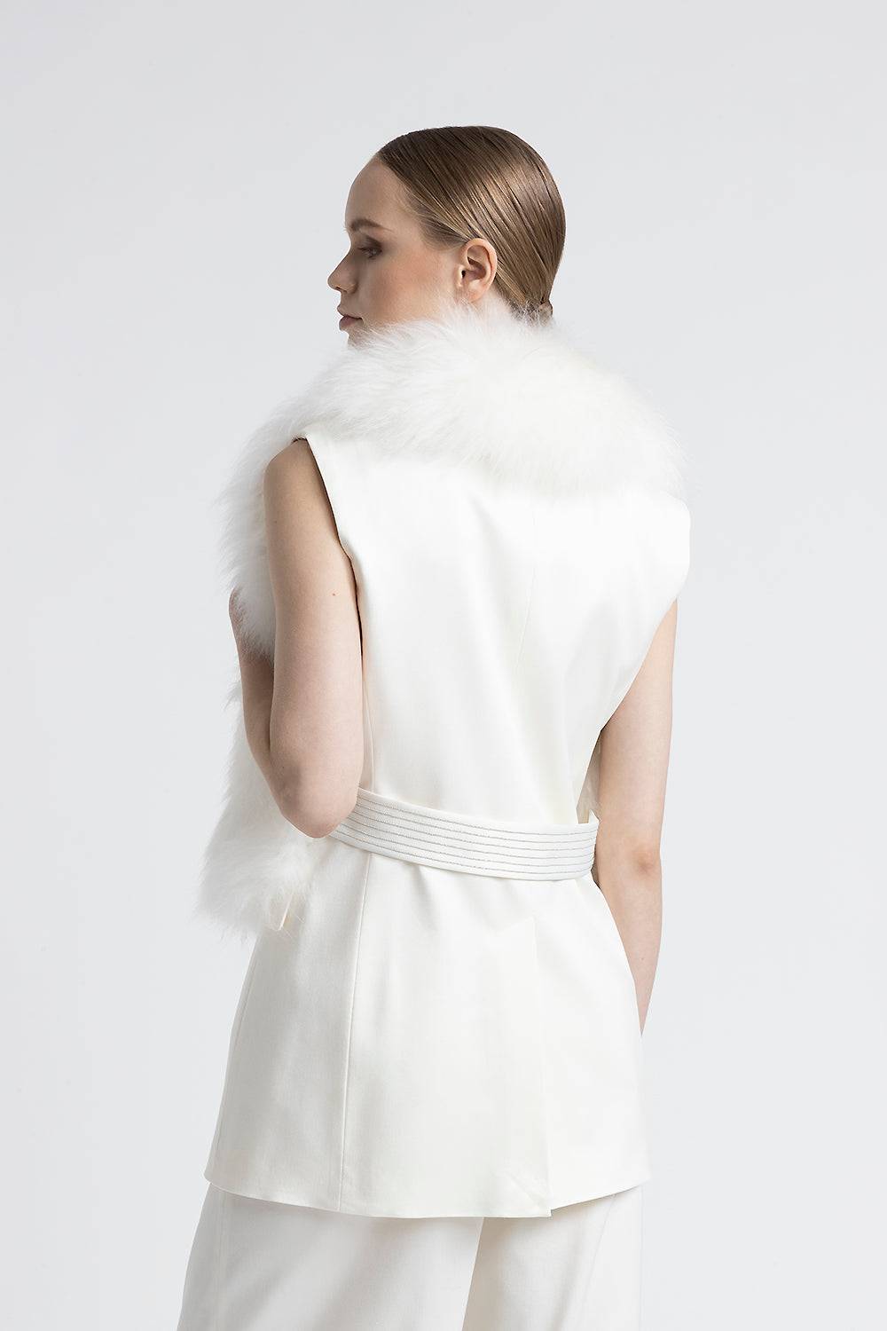 Peserico Collo in vero pelo di capra cashmere In Linea