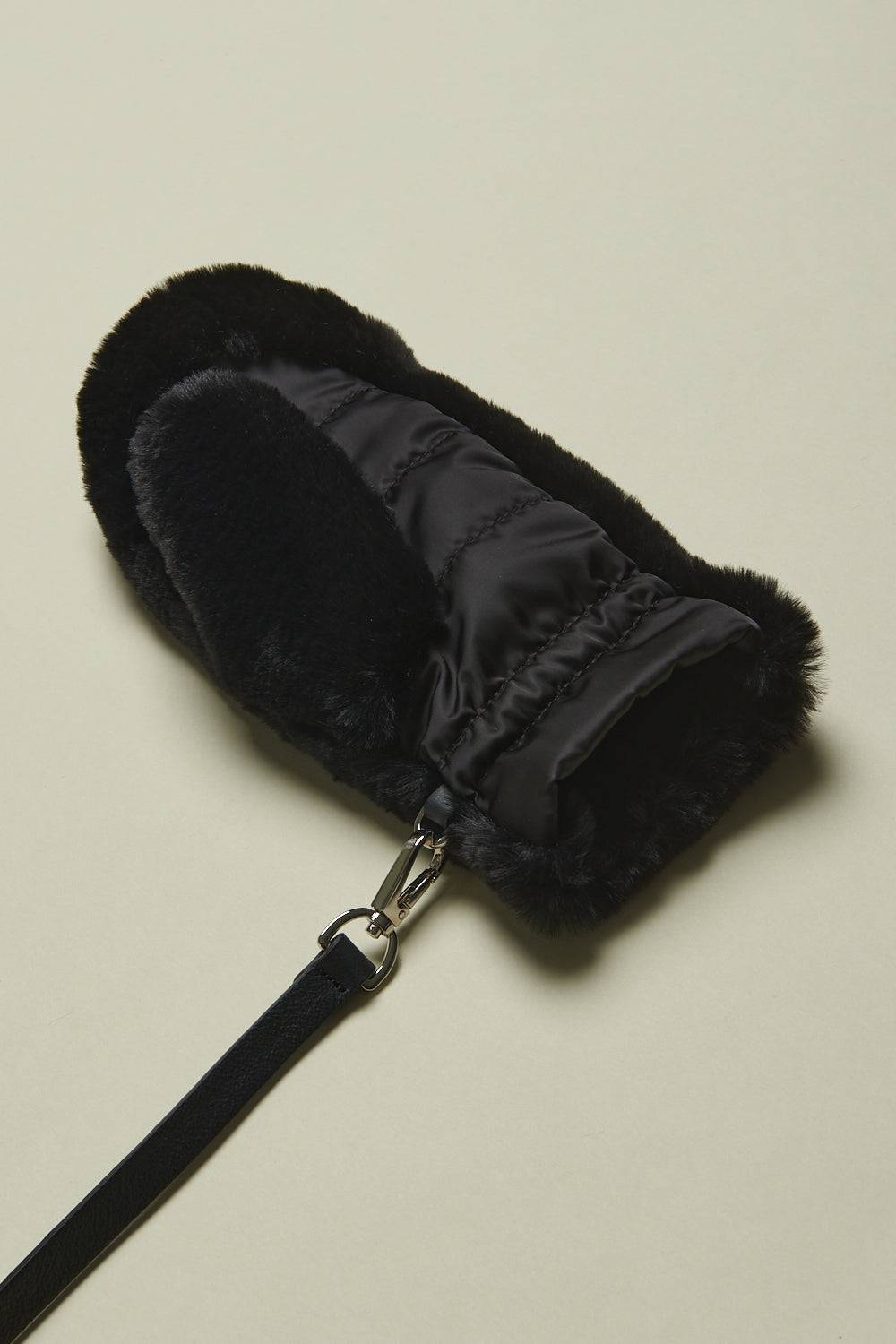 Peserico Guanto muffola in eco-pelliccia e nylon Pezzi Unici