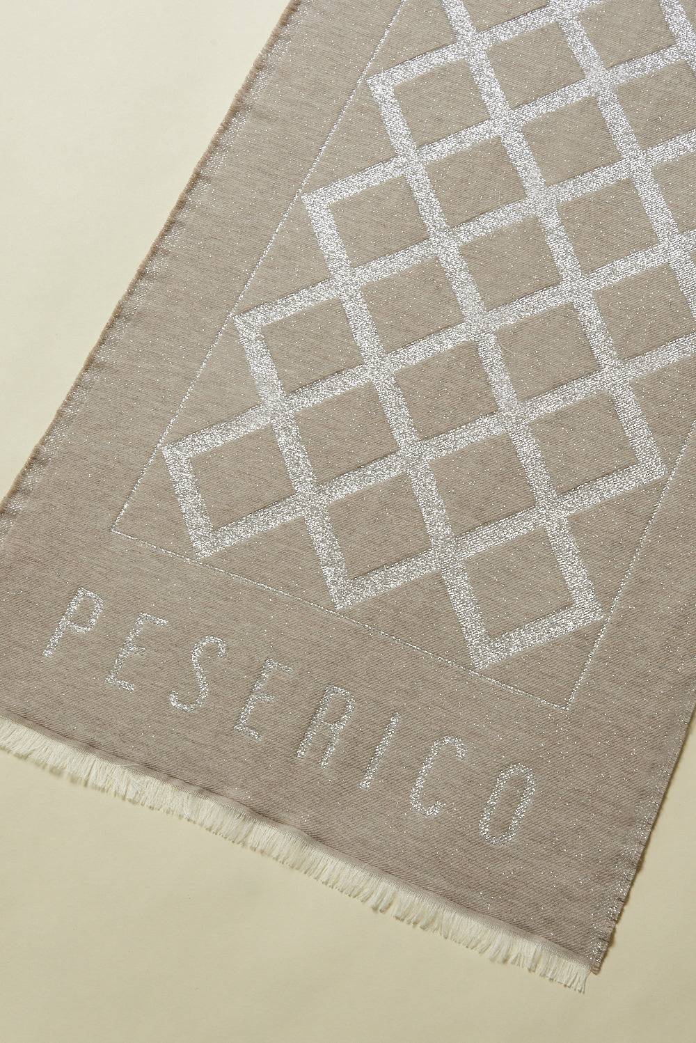 Peserico Stola in lana e modal con motivo geometrico Negozi Online