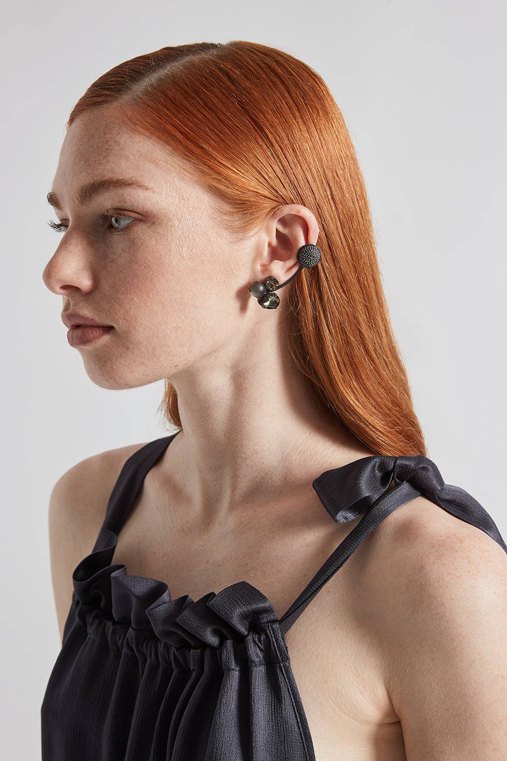Peserico Ear Cuff con pietre lucenti Sottocosto