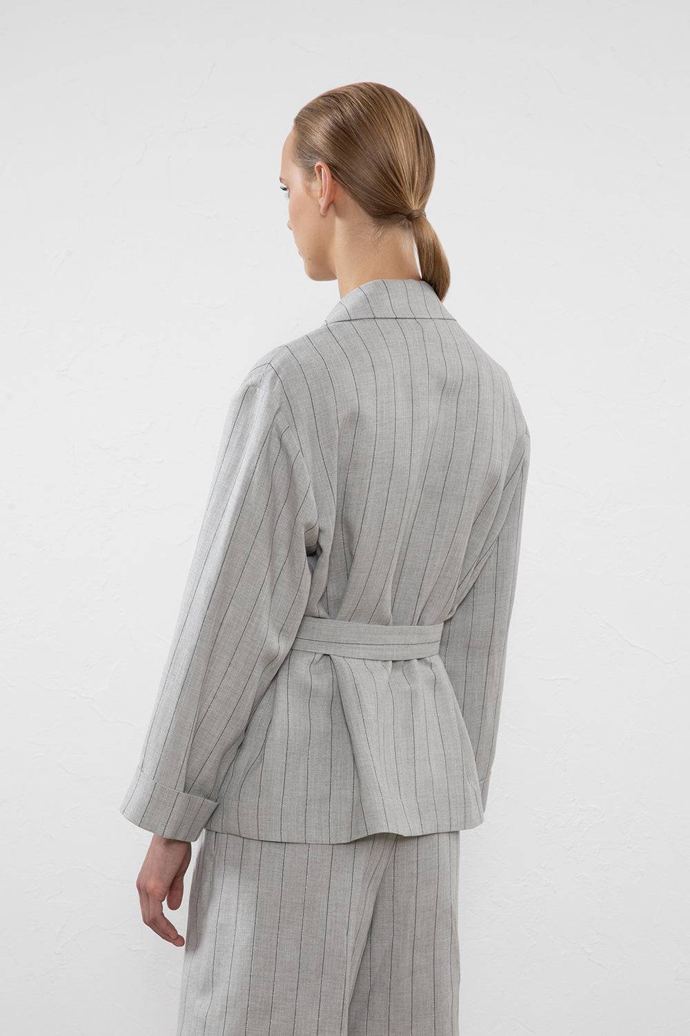 Peserico Blazer monopetto in lino, viscosa e lurex In Saldo