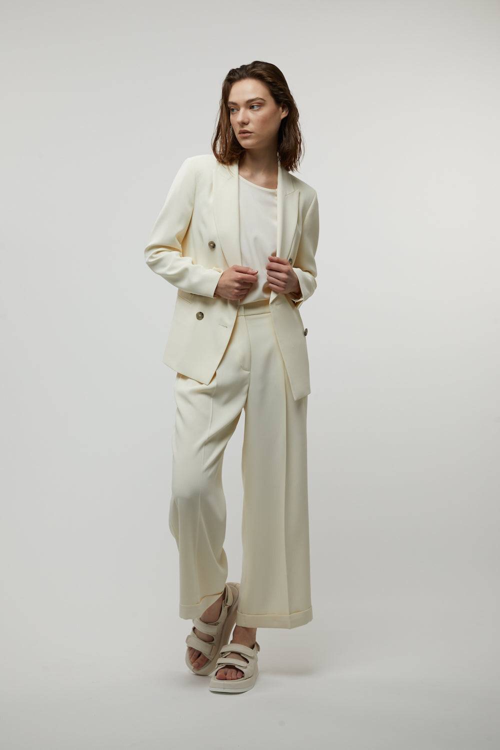 Peserico Blazer doppiopetto in cady crepe Moda