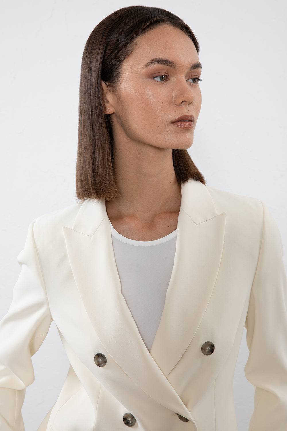 Peserico Blazer doppiopetto in cady crepe Moda