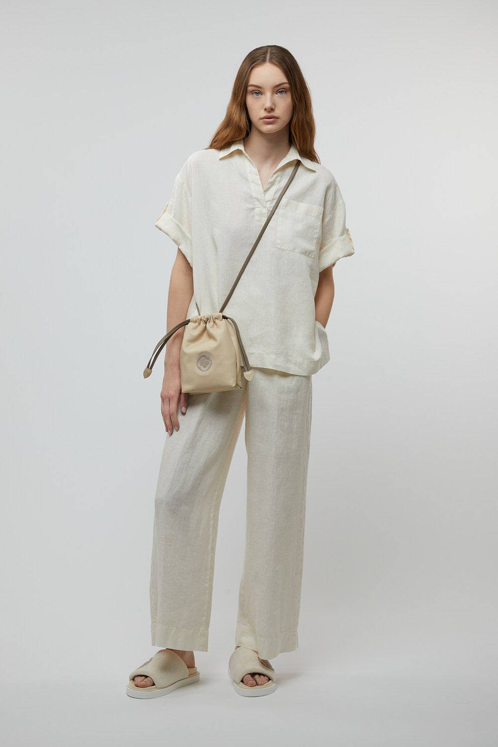 Peserico Blusa in tela di puro lino 2025