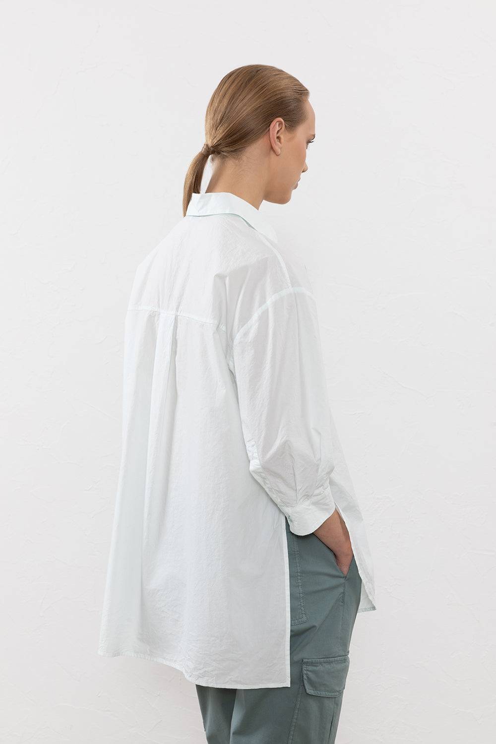 Peserico Camicia in popeline di cotone clean unito In Linea