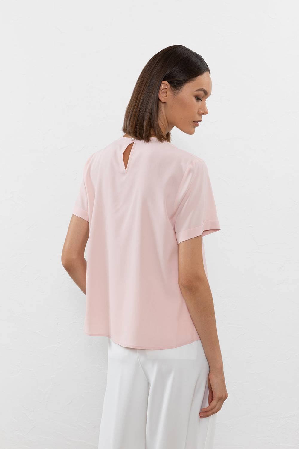 Peserico T-shirt in crepe de chine misto seta Online