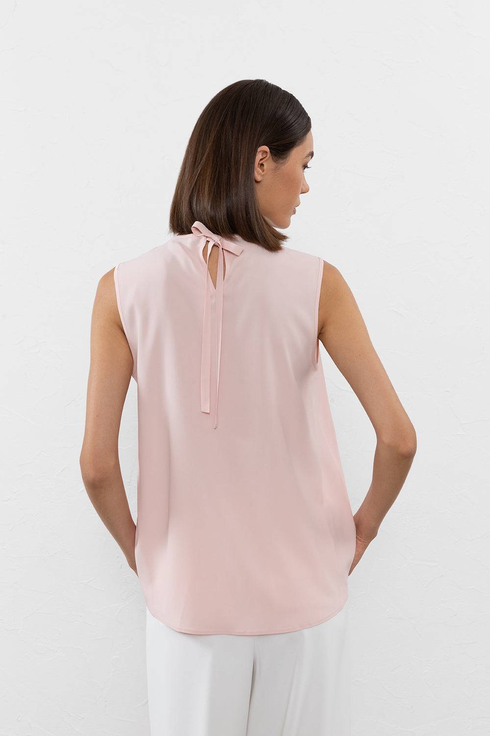 Peserico Top in crepe de chine misto seta In Vendita