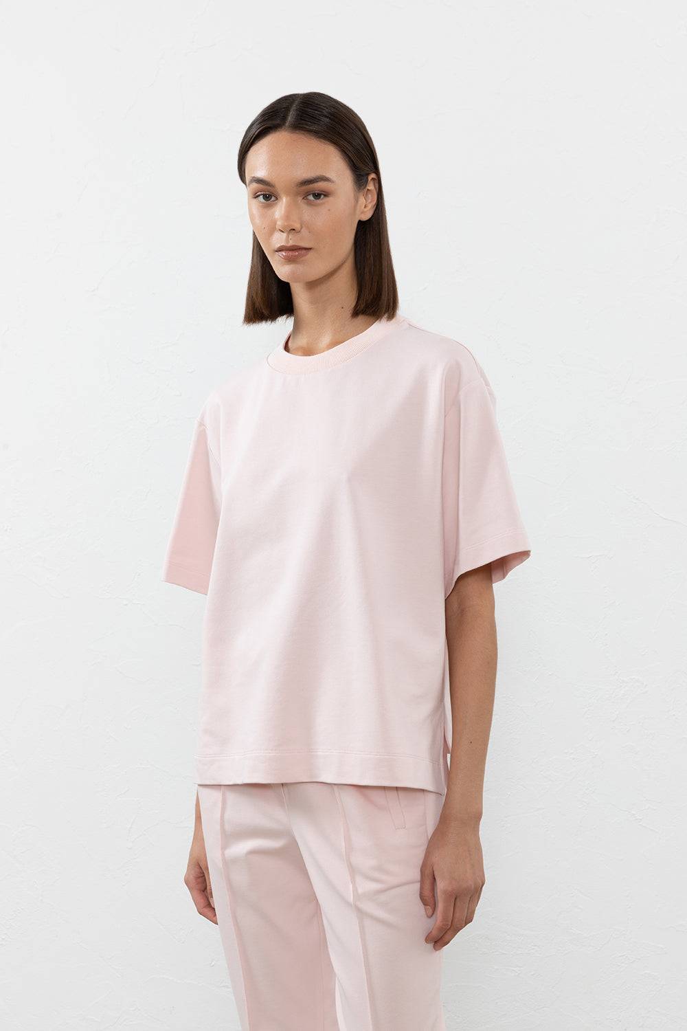 Peserico T-shirt in felpa leggera di cotone Saldi