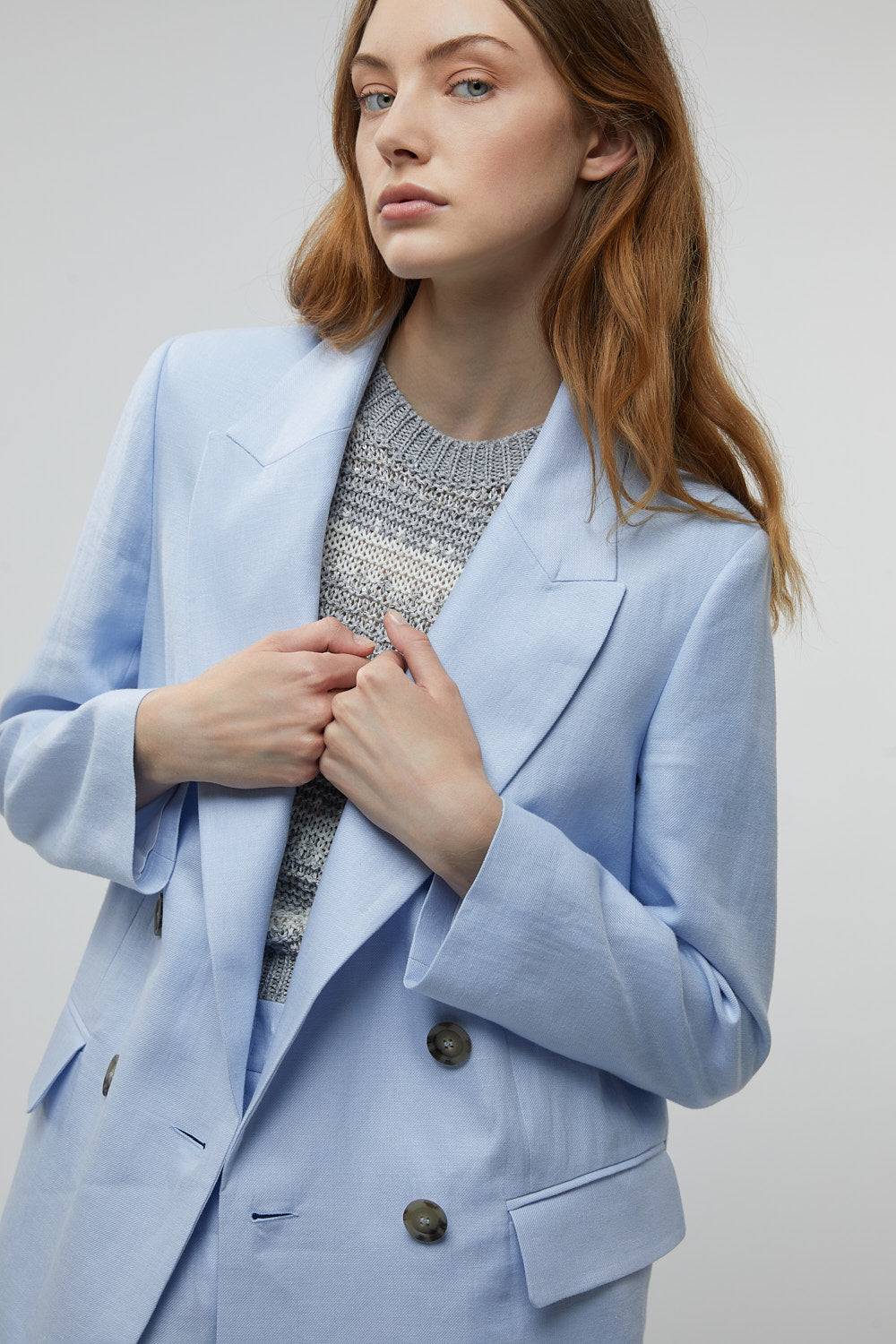 Peserico Top in filato di viscosa, lino, lurex e paillettes Offerte