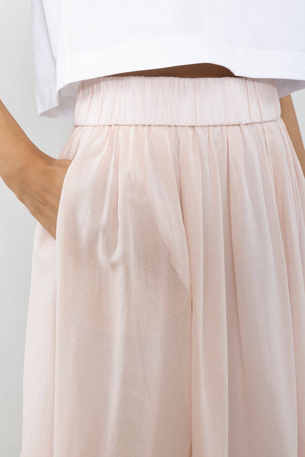 Peserico Gonna in voile di puro cotone Saldi Di Fabbrica
