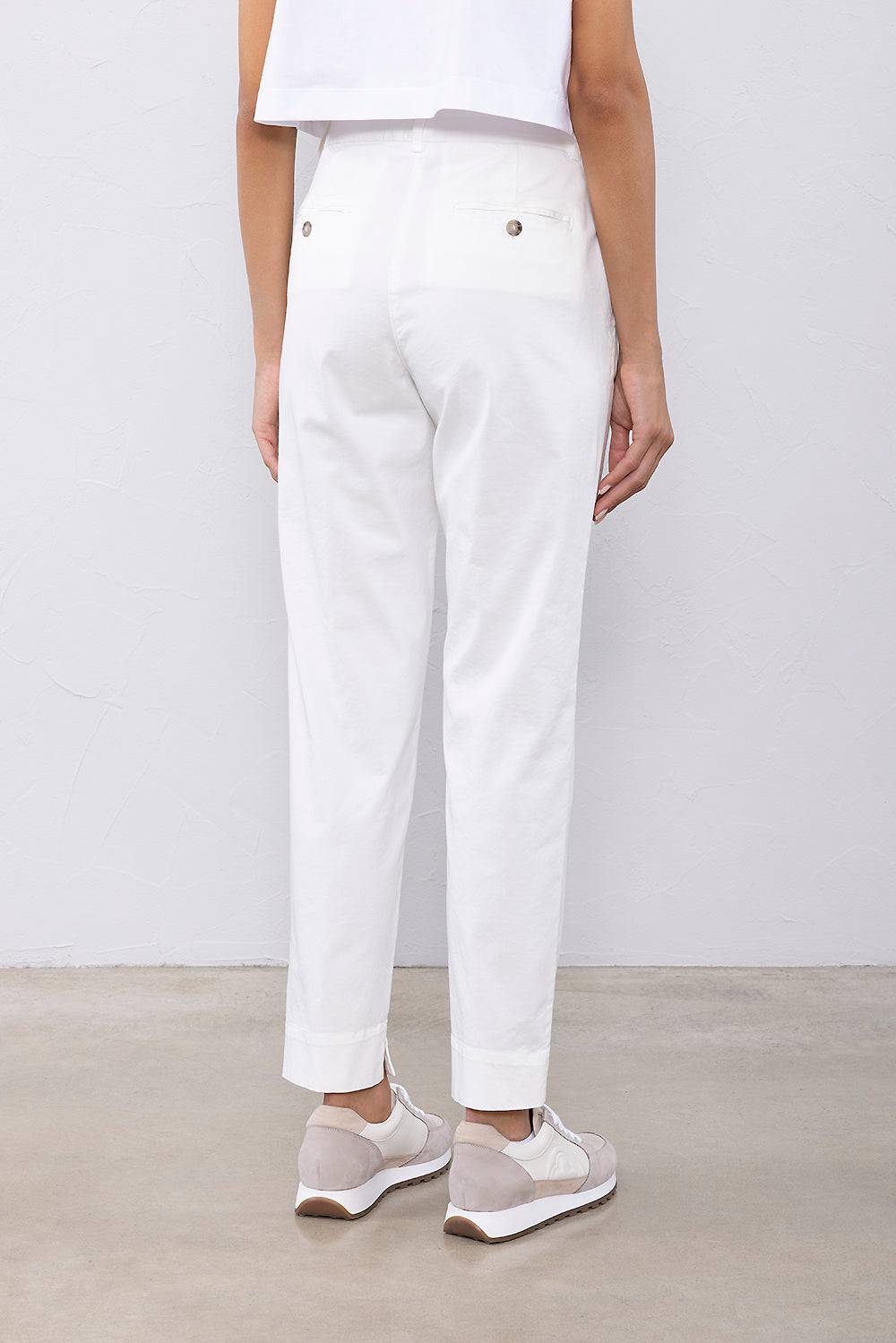 Peserico Pantalone in gabardine leggera di cotone Italy