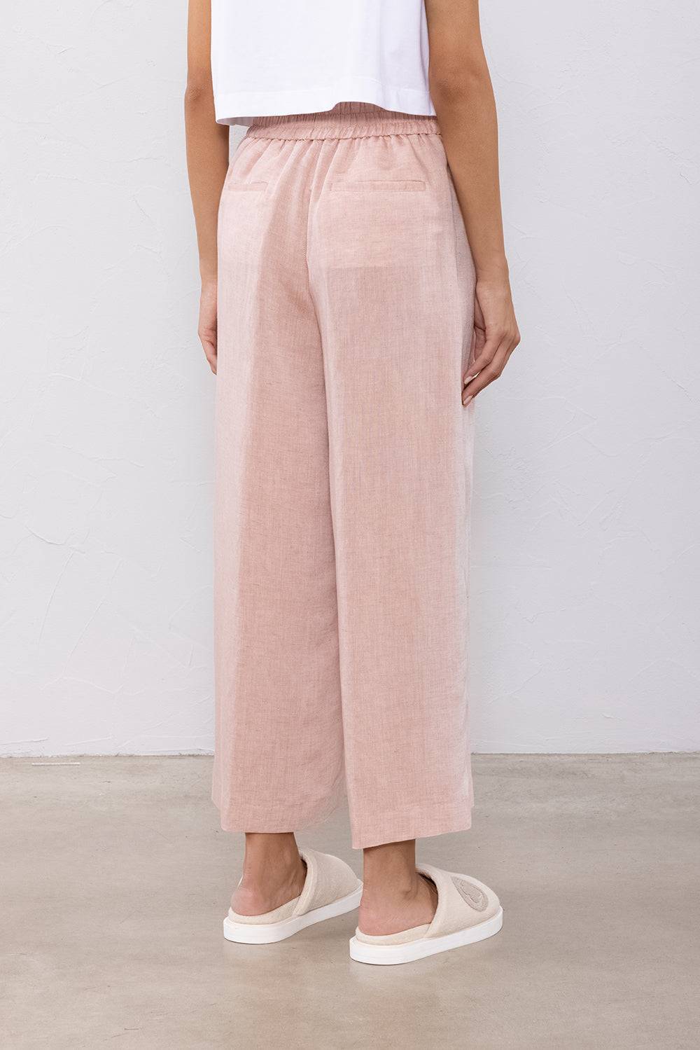 Peserico Pantalone in viscosa e lino Spedizione Gratuita