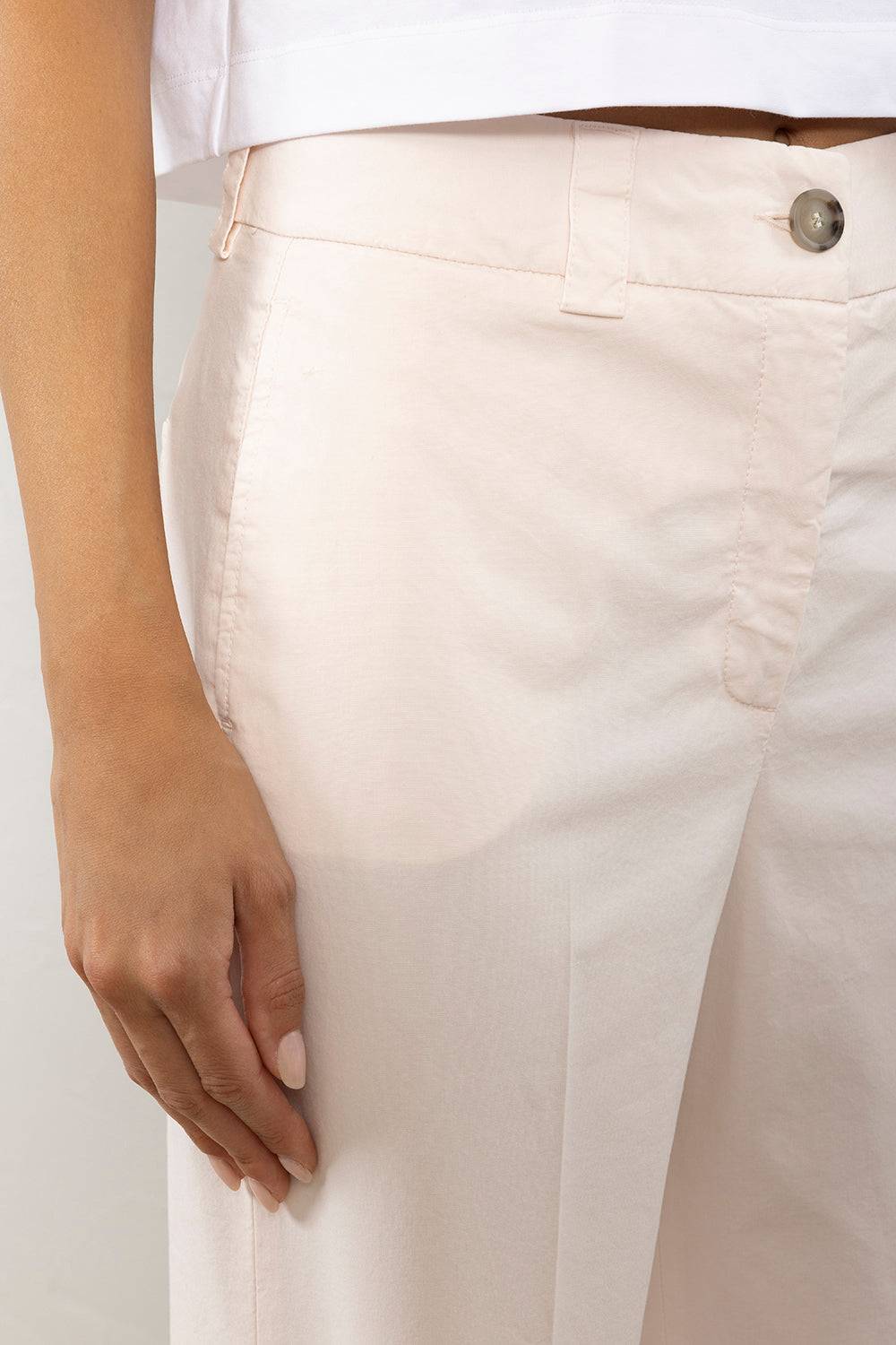 Peserico Pantalone dritto alla caviglia con risvolto Pezzi Unici