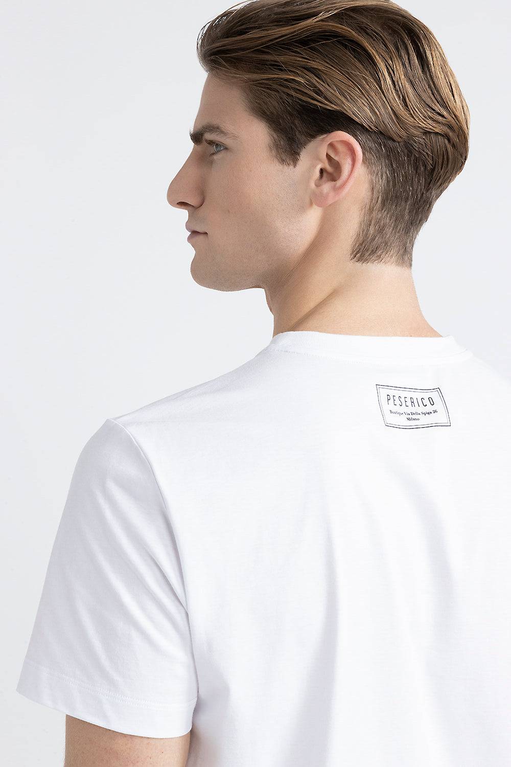 Peserico T-shirt in morbido jersey di puro cotone Saldi