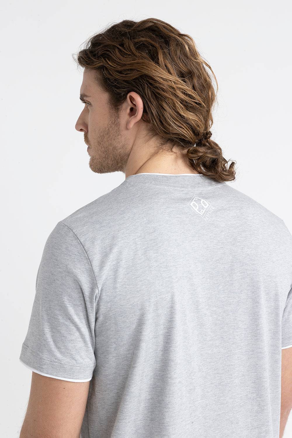 Peserico T-shirt in morbido jersey di puro cotone Vendita Calda