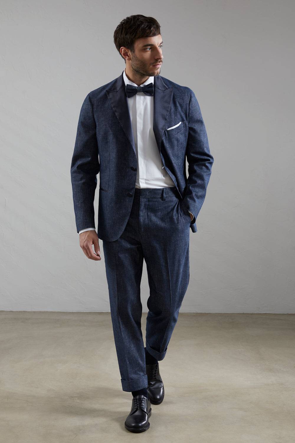Peserico Pantalone flat in lino cotone Vendite Flash