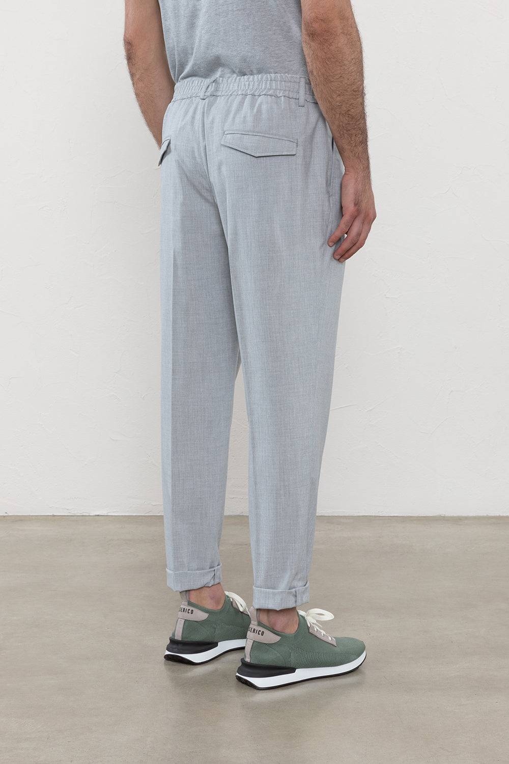 Peserico Pantalone jogger in tela tecnica di viscosa stretch In Saldo