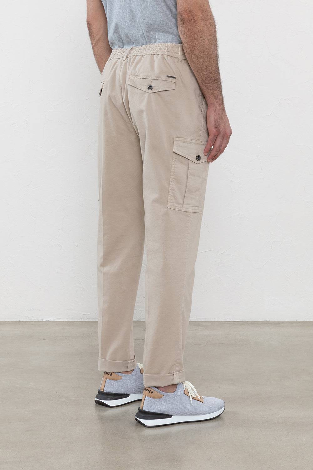 Peserico Pantalone chino in gabardina di cotone stretch Nuova