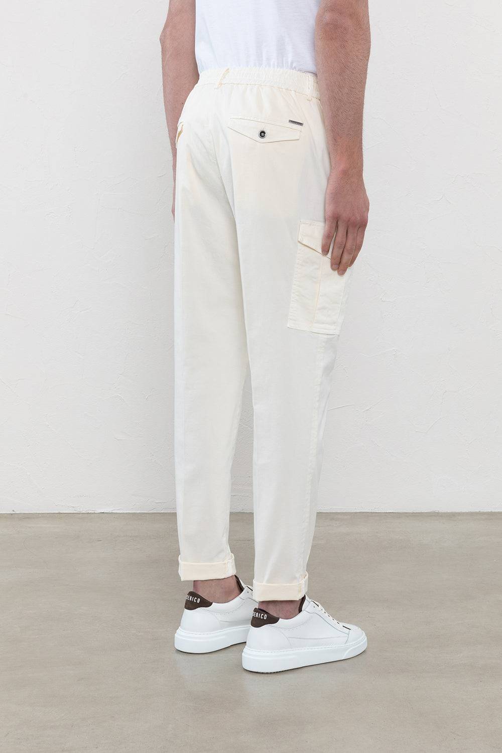 Peserico Pantalone chino in gabardina di cotone stretch Moda