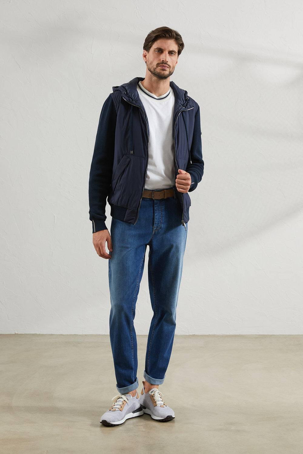 Peserico Pantalone in leggero denim di cotone Italia